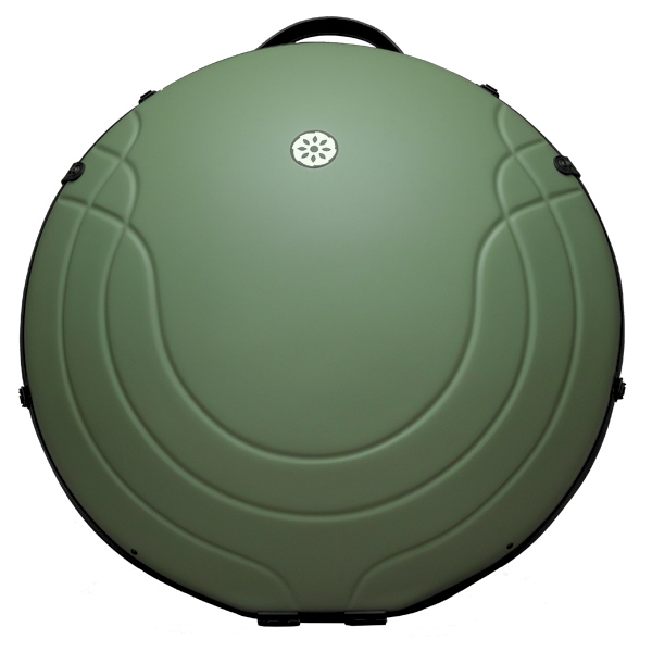 Panersia Handpan Hardcase – Green Color handcrafted by Panersia